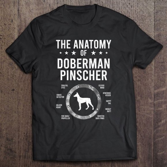 Anatomy Of Doberman Pinscher Dog Lover Mother's Day Gift - Picture 1 of 1